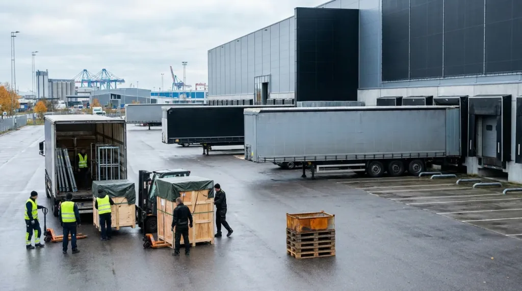 Logistyka targowa: dowóz zabudowy i eksponatów do AMBEREXPO w Gdańsku
