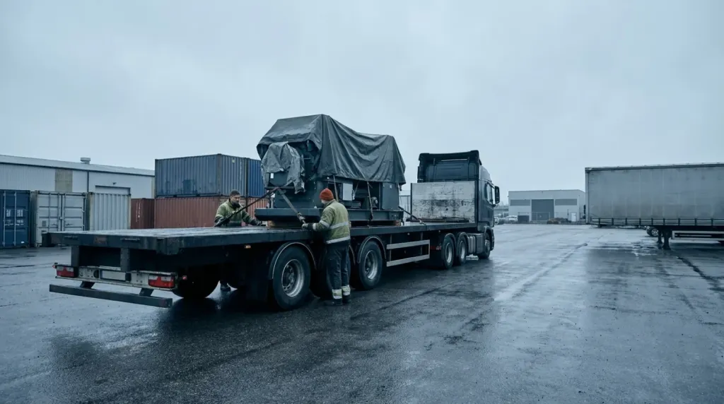Transport maszyny z aukcji Aston Barclay z UK do Polski
