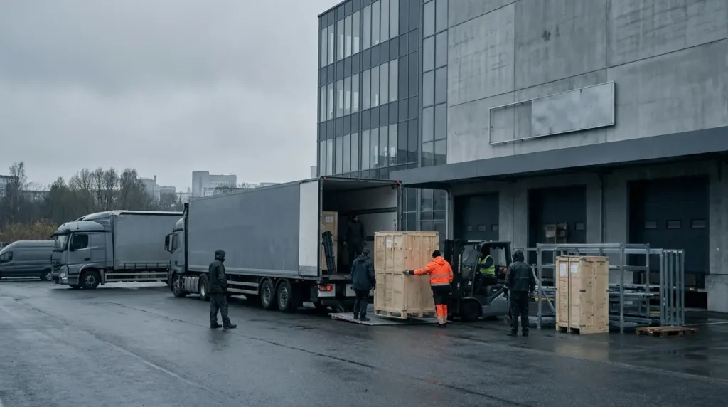 Logistyka targowa: dowóz zabudowy i eksponatów do Beaulieu Lausanne