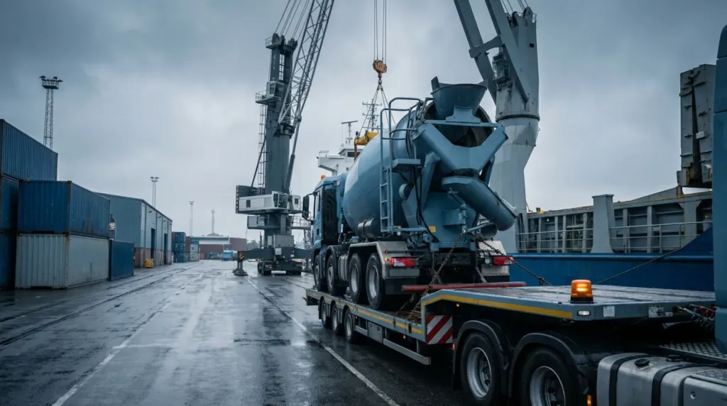 Transport i import betoniarki samochodowej z UK: procedura i zasady