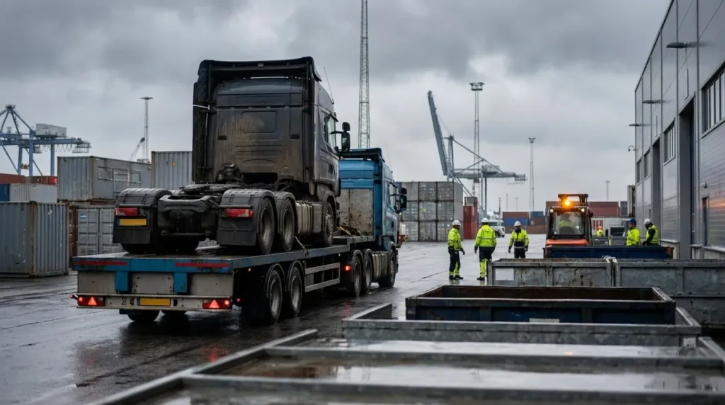 Transport i import ciągnika siodłowego z Wielkiej Brytanii