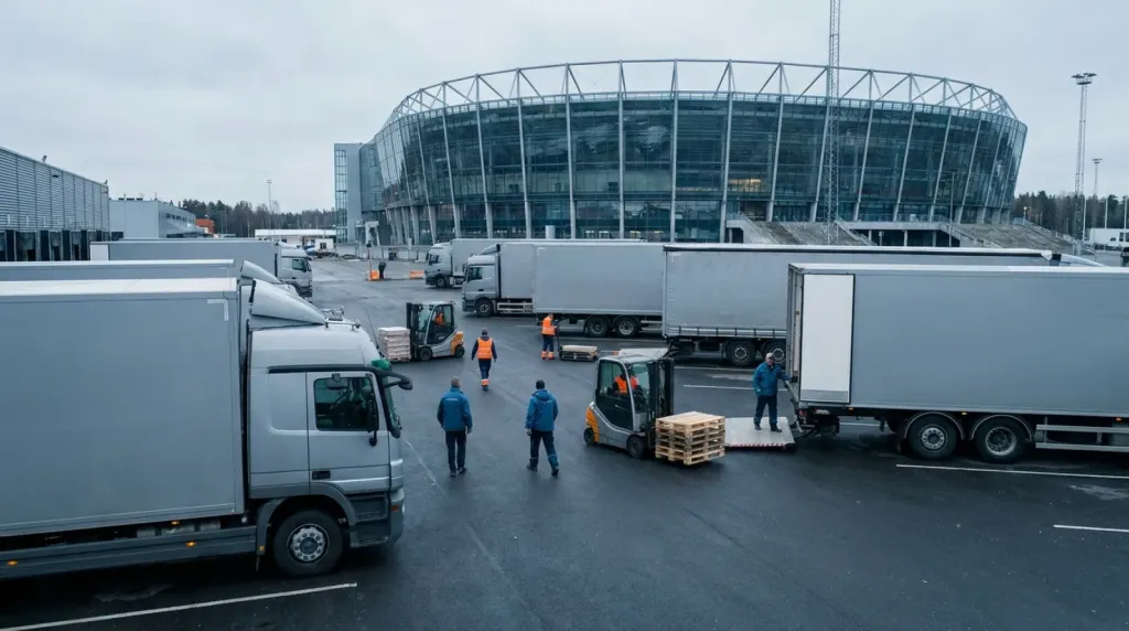 Logistyka targowa w Coventry Building Society Arena: transport i odprawy