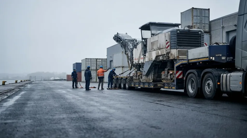 Transport i import z Wielkiej Brytanii: frezarka drogowa