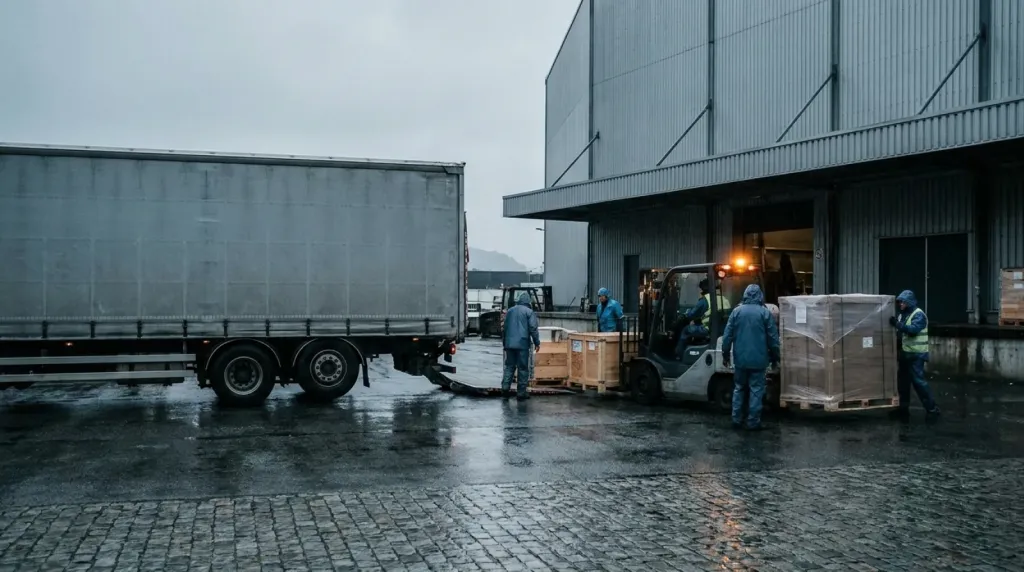 Logistyka targowa: transport i odprawa celna do Grieghallen w Bergen