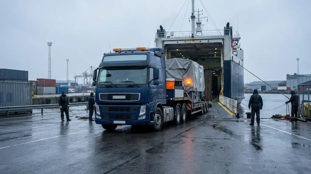 Zakup na aukcji Hilco w UK i transport maszyny do Polski