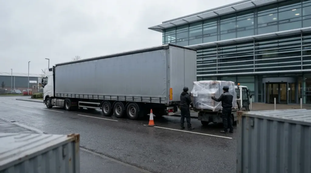 Logistyka targowa ICC Wales: transport zabudowy do Newport