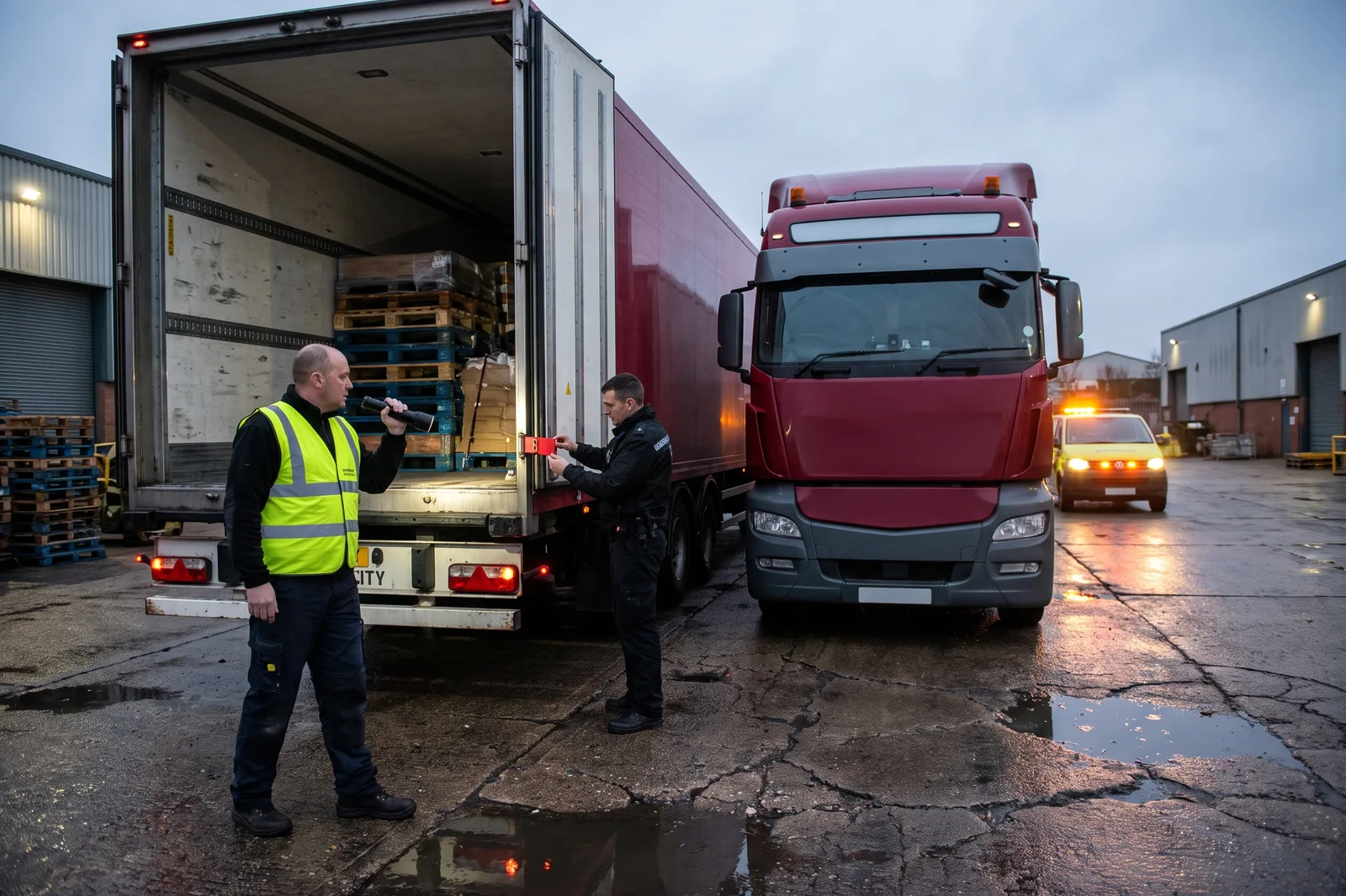 Contaminated load after unauthorised trailer entry near Calais, case study