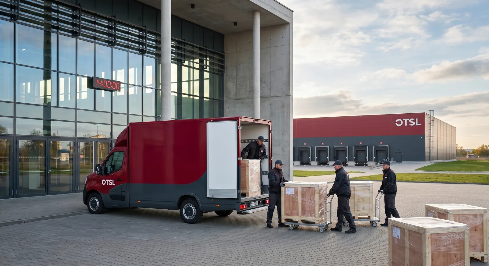 Lieferung zur Messe Kielce, Zeitfenster, Avisierung und Entladung