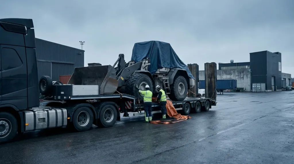 Transport i import ładowacza czołowego z Wielkiej Brytanii
