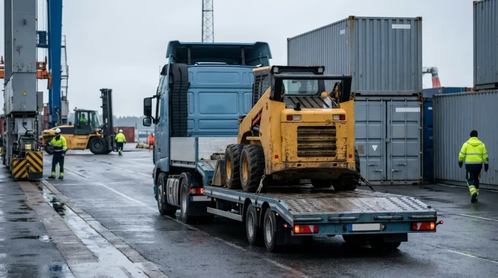 Transport i import ładowarki burtowej z UK