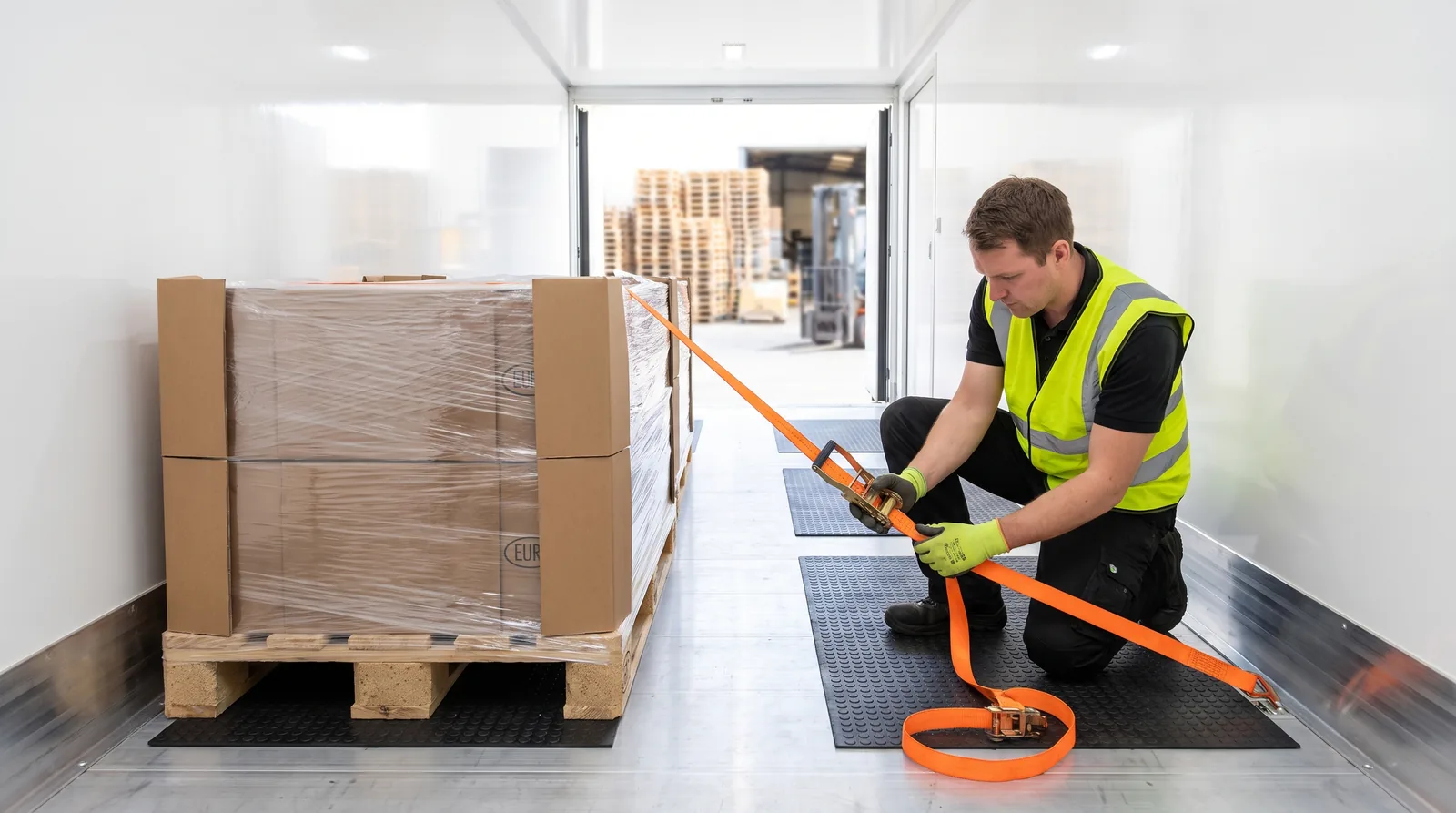 Pallets, packaging and load securing in international transport
