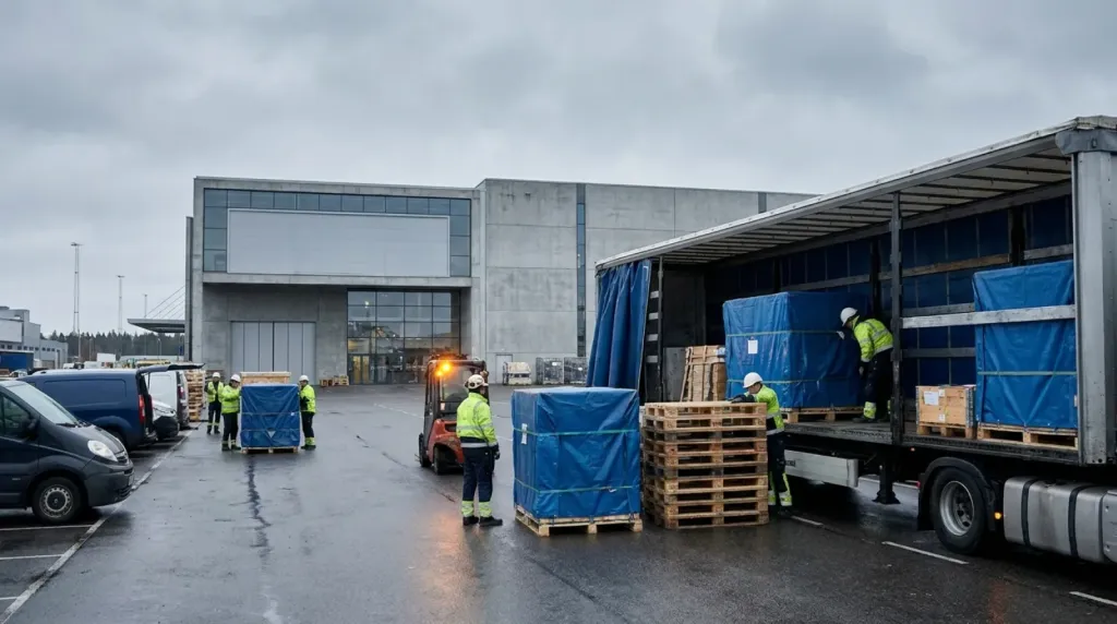 Logistyka targowa Messe Zürich: transport zabudowy i eksponatów