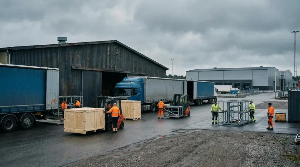 Logistyka targowa: dowóz zabudowy i eksponatów na Międzynarodowe Targi Łódzkie