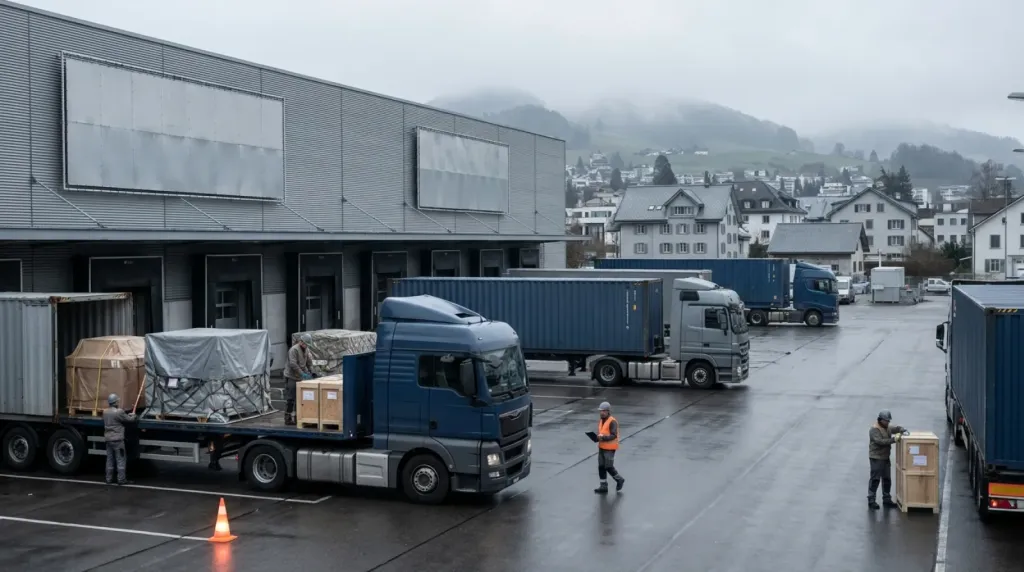 Logistyka targowa na Obiekt Olma Messen St. Gallen w Szwajcarii