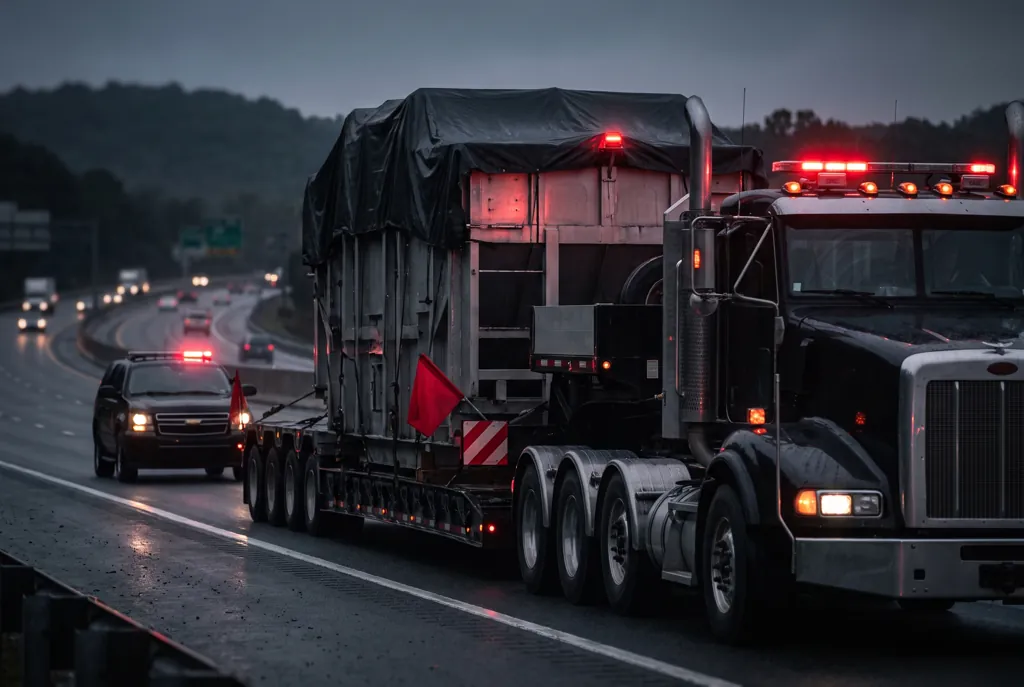 Abnormal load transport: permit categories, escort vehicles and clearance