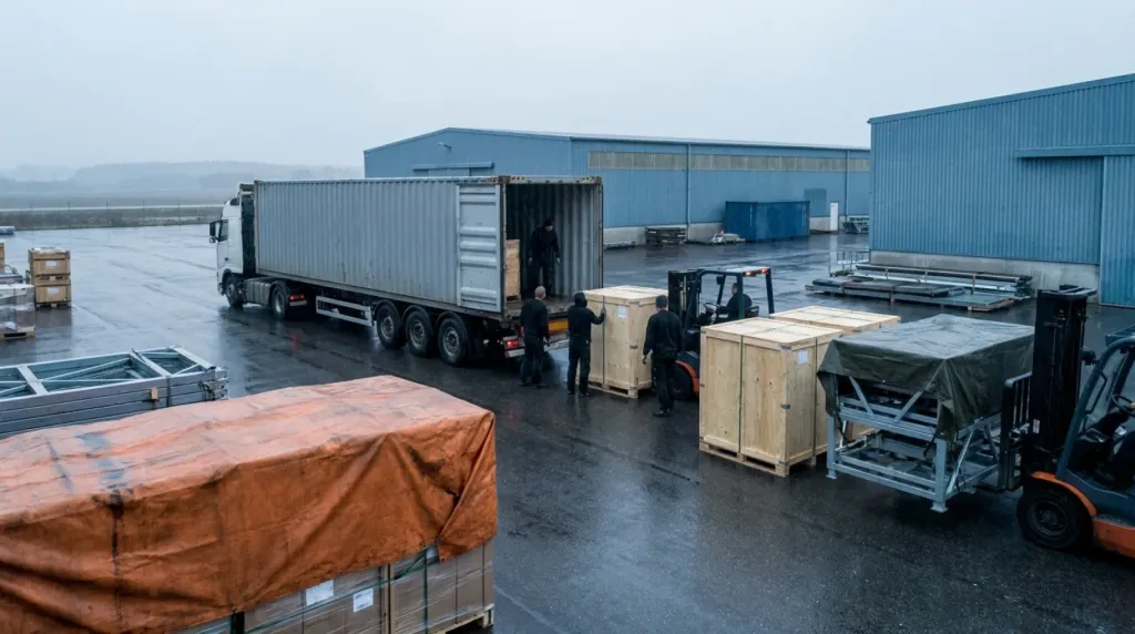 Transport na targi do RDS w Dublinie: logistyka zabudowy i eksponatów
