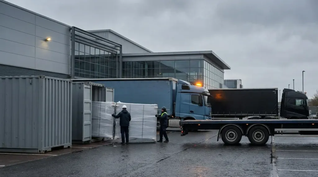 Logistyka targowa: SEC w Glasgow. Transport zabudowy i stoisk