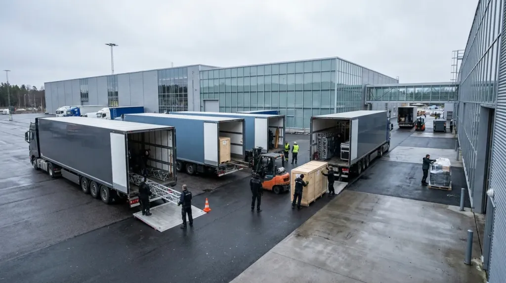 Logistyka targowa Targi Lublin: transport zabudowy i eksponatów