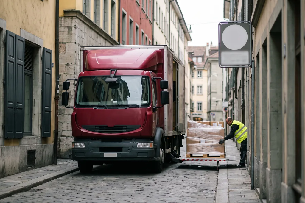 Delivery to hard-to-reach places: no dock, city centre, time windows, ULEZ