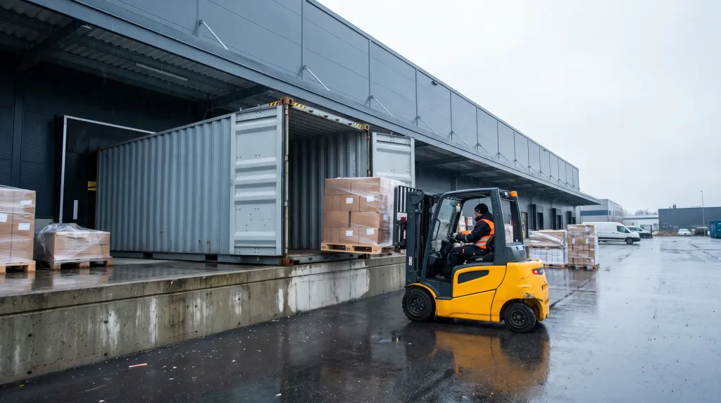 Container devanning in Milton Keynes: FCL unloading near the M1