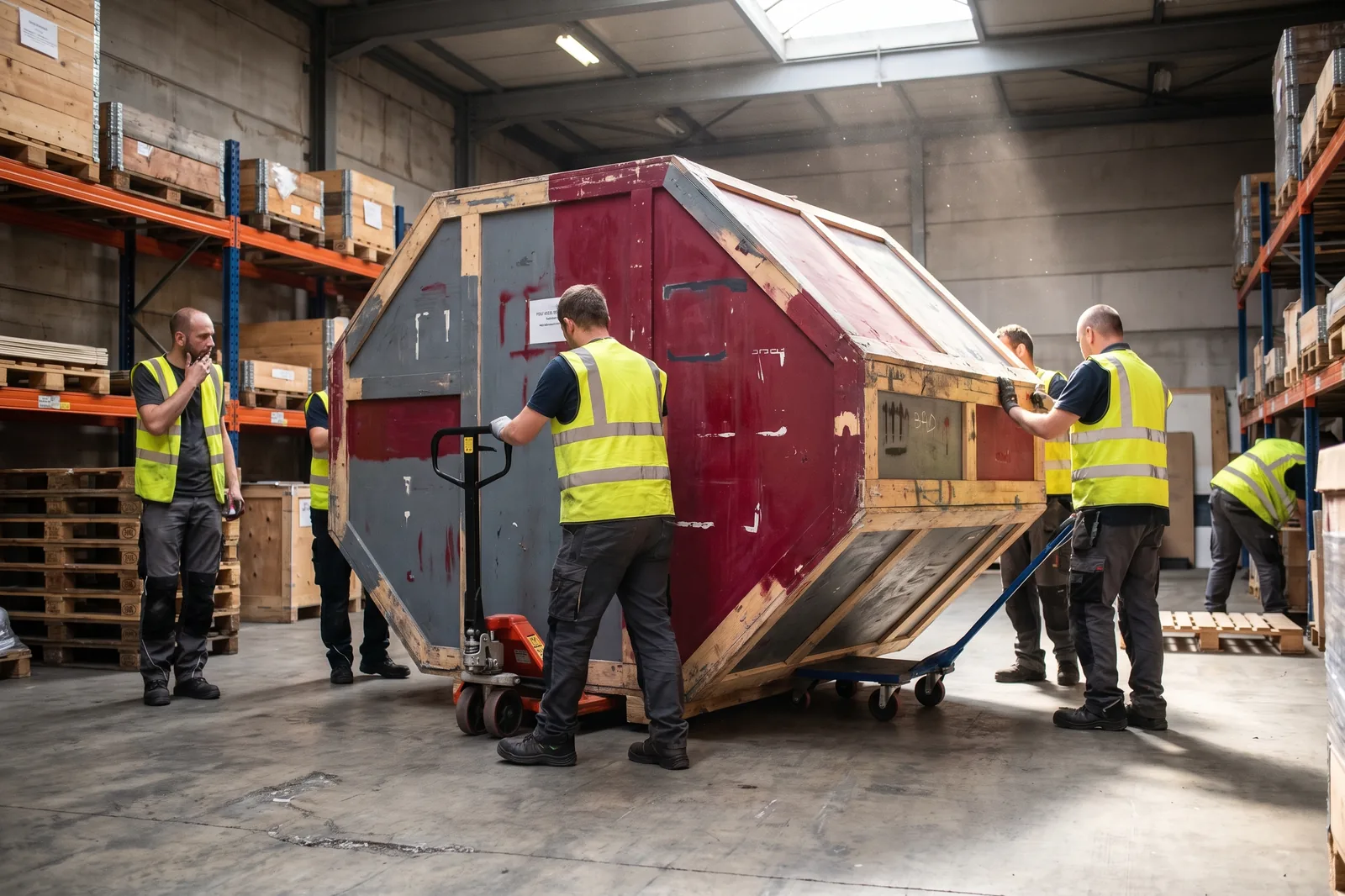 Handling unusual and non-standard freight in a UK warehouse