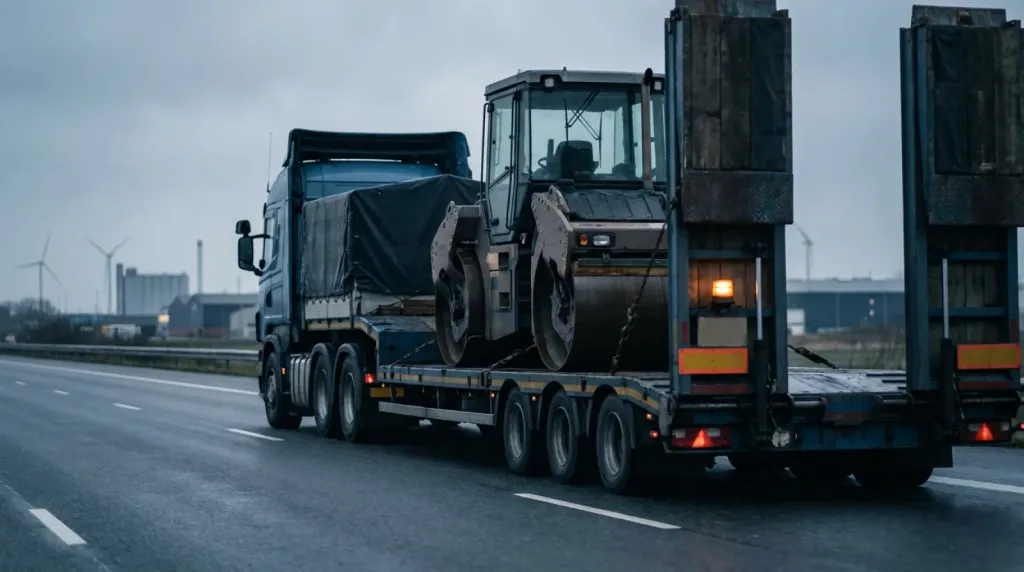 Transport i import walca drogowego z Wielkiej Brytanii