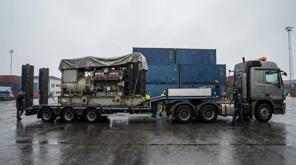 Transport maszyny z Wilsons Auctions z UK do Polski