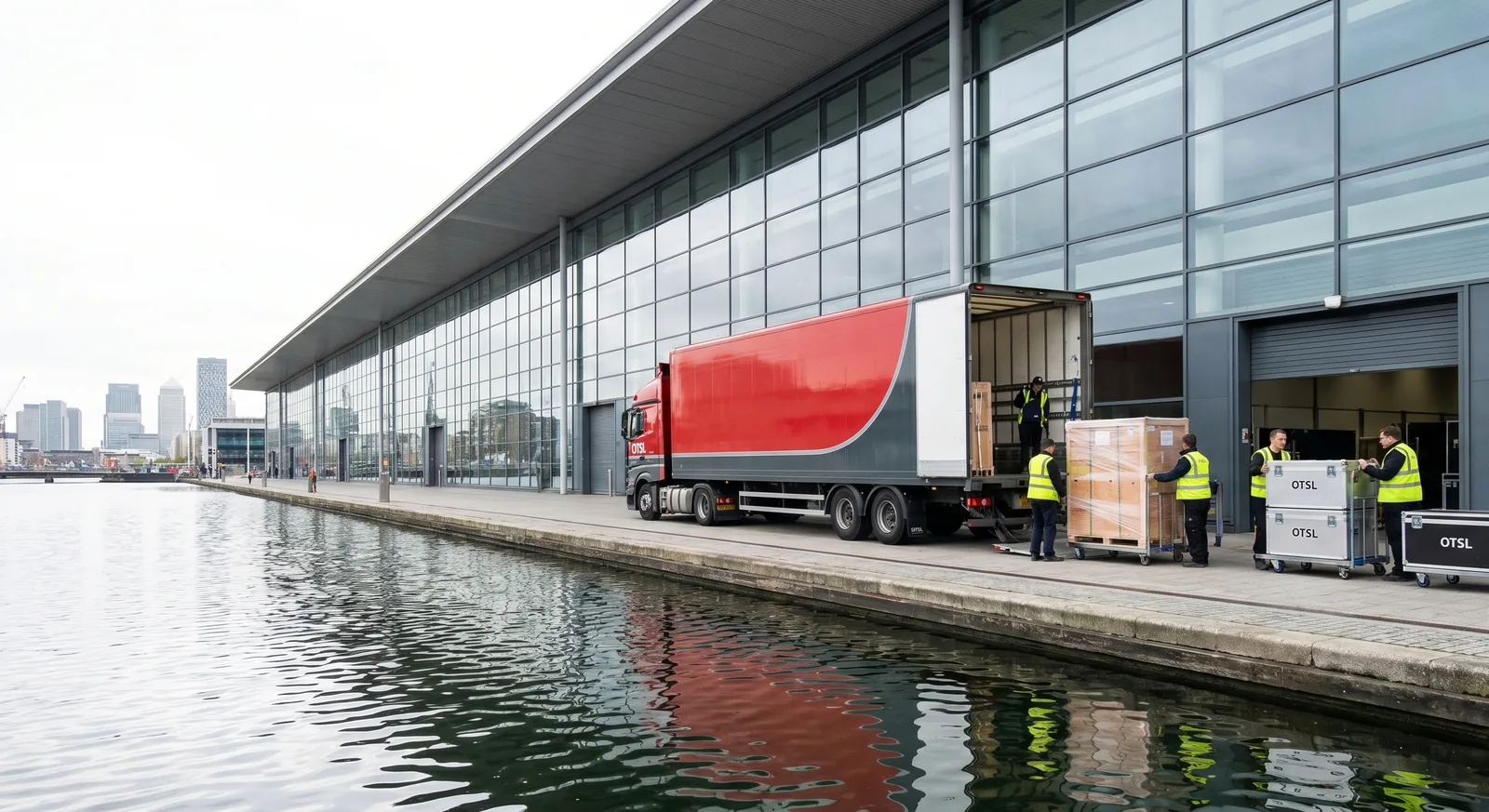 Exhibition logistics at ExCeL London, how we deliver stands